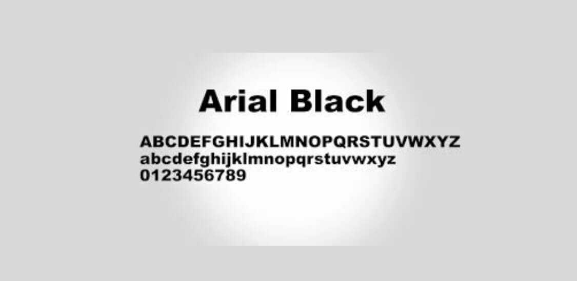download arial black font